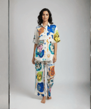 Women’s Soft Cotton Night Suit – Comfortable Sleepwear Set