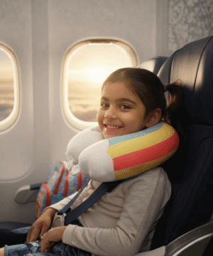 Memory Foam Travel Neck Pillow – Soft & Comfortable Support