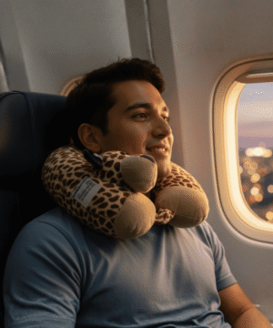 Memory Foam Travel Neck Pillow – Soft & Comfortable Support