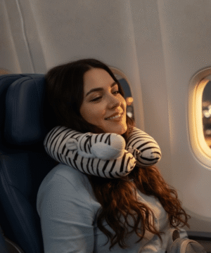 Memory Foam Travel Neck Pillow – Soft & Comfortable Support