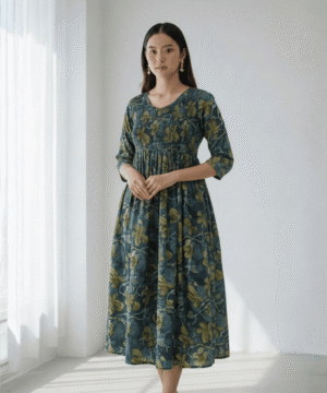 Women’s Elegant Midi One Piece Dress – Casual & Everyday Wear