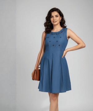 Women’s Elegant Midi One Piece Dress – Casual & Everyday Wear
