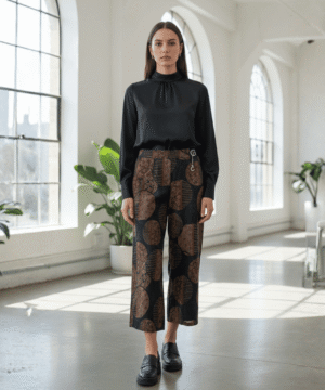 Women’s High-Waist Straight Fit Pants – Casual & Office Wear