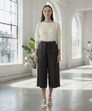 Women’s High-Waist Straight Fit Pants – Casual & Office Wear