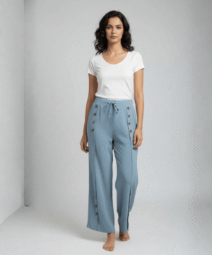 Women’s High-Waist Straight Fit Pants – Casual & Office Wear