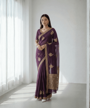 Women’s Designer Saree with Rich Border – Festive & Wedding Wear