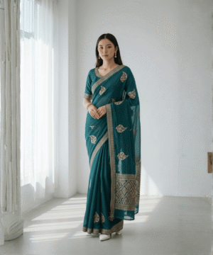 Women’s Designer Saree with Rich Border – Festive & Wedding Wear